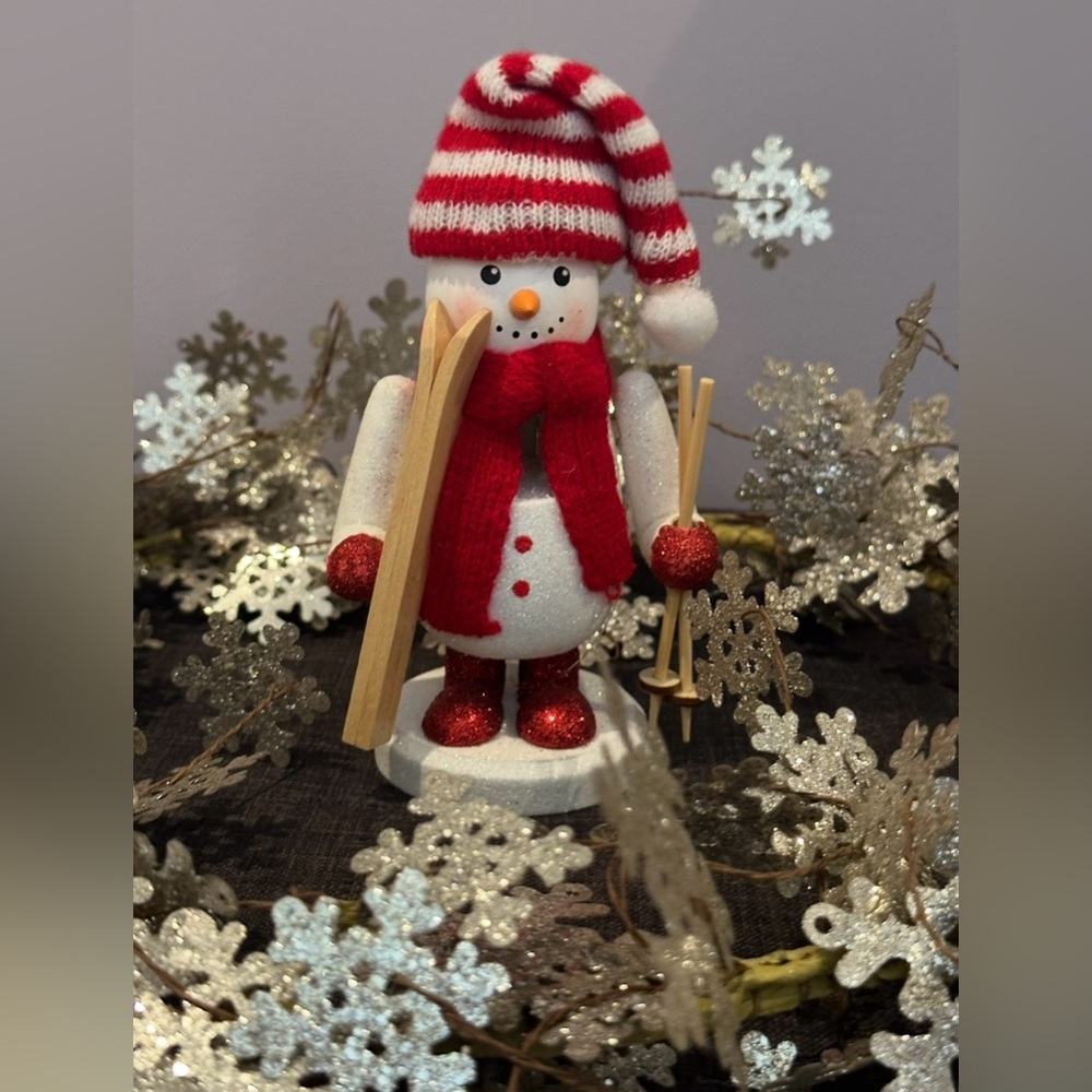 Festive Snowman Figurine
